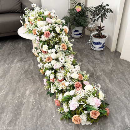 Factory Custom Wedding Floor Aisle Flower Arrangement for Wedding Decoration