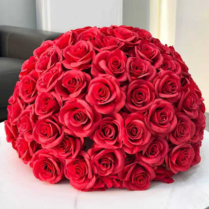 Custom Size Red 3D Silk Flower Ball Wedding Centerpiece Factory Direct